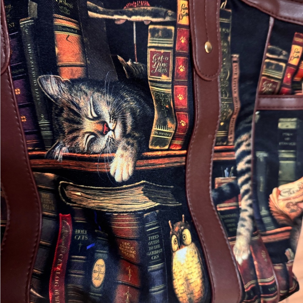 Charles Wysocki "Classic Tails" Tote Bag With Cat Artwork - Picture 3 of 6